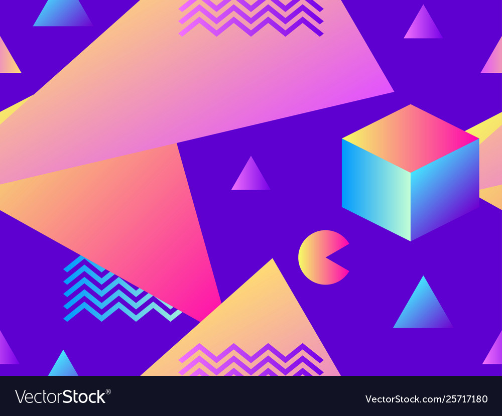 Seamless pattern with geometric shapes vector image Seamless pattern with geometric shapes