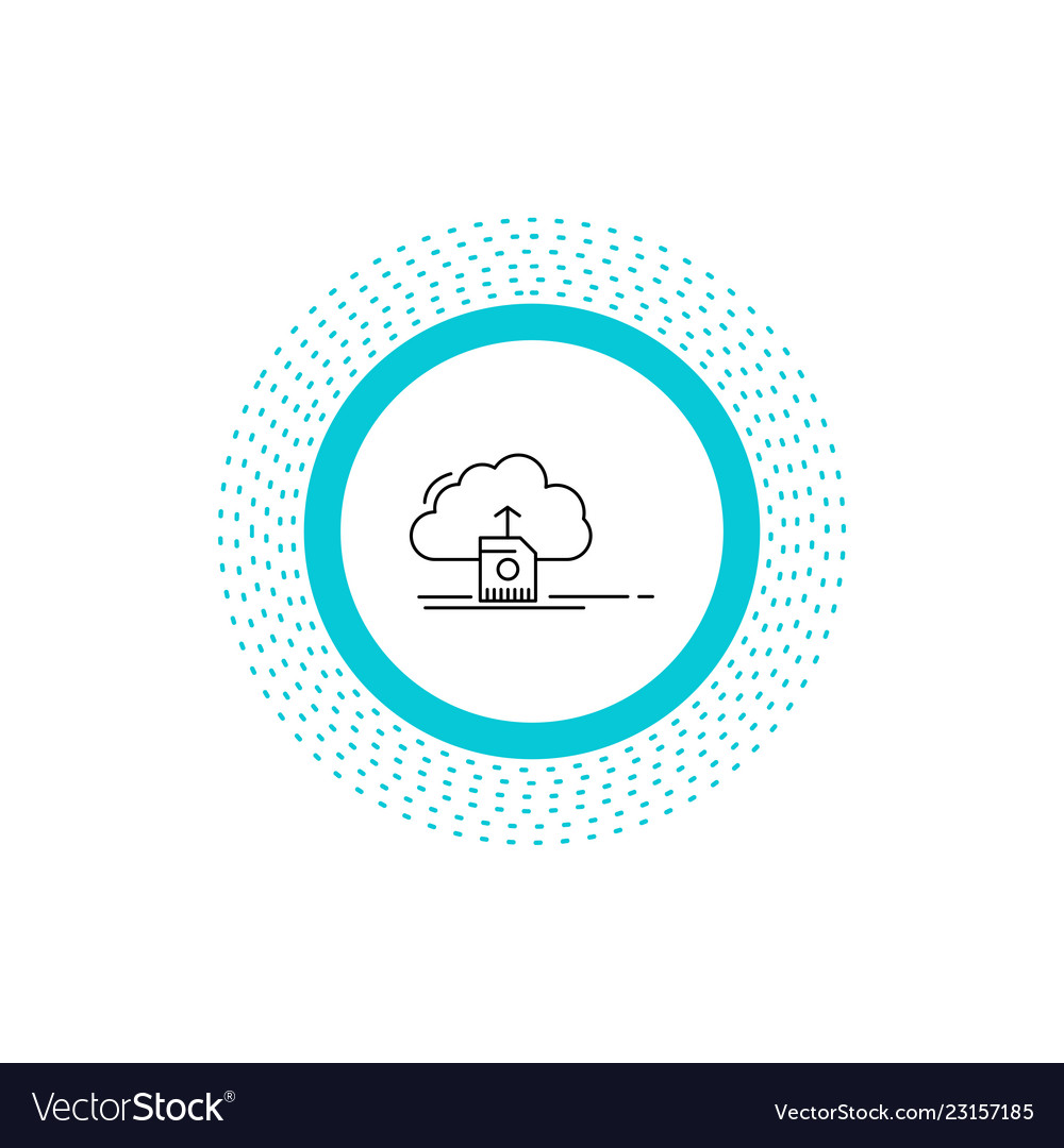 Cloud Upload speichern Daten Computing-Symbol vector image Cloud Upload speichern Daten Computing-Symbol