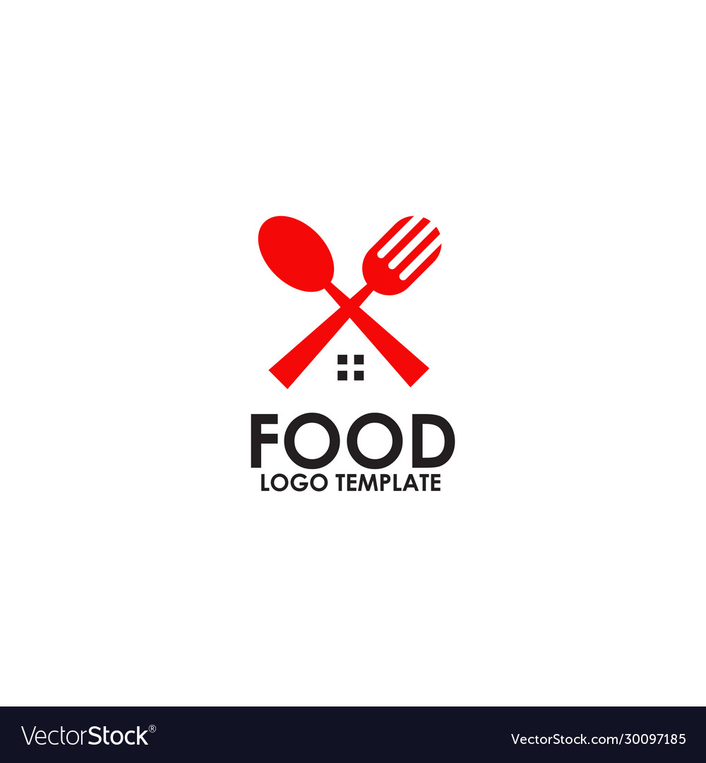 Food logo design template Royalty Free Vector Image