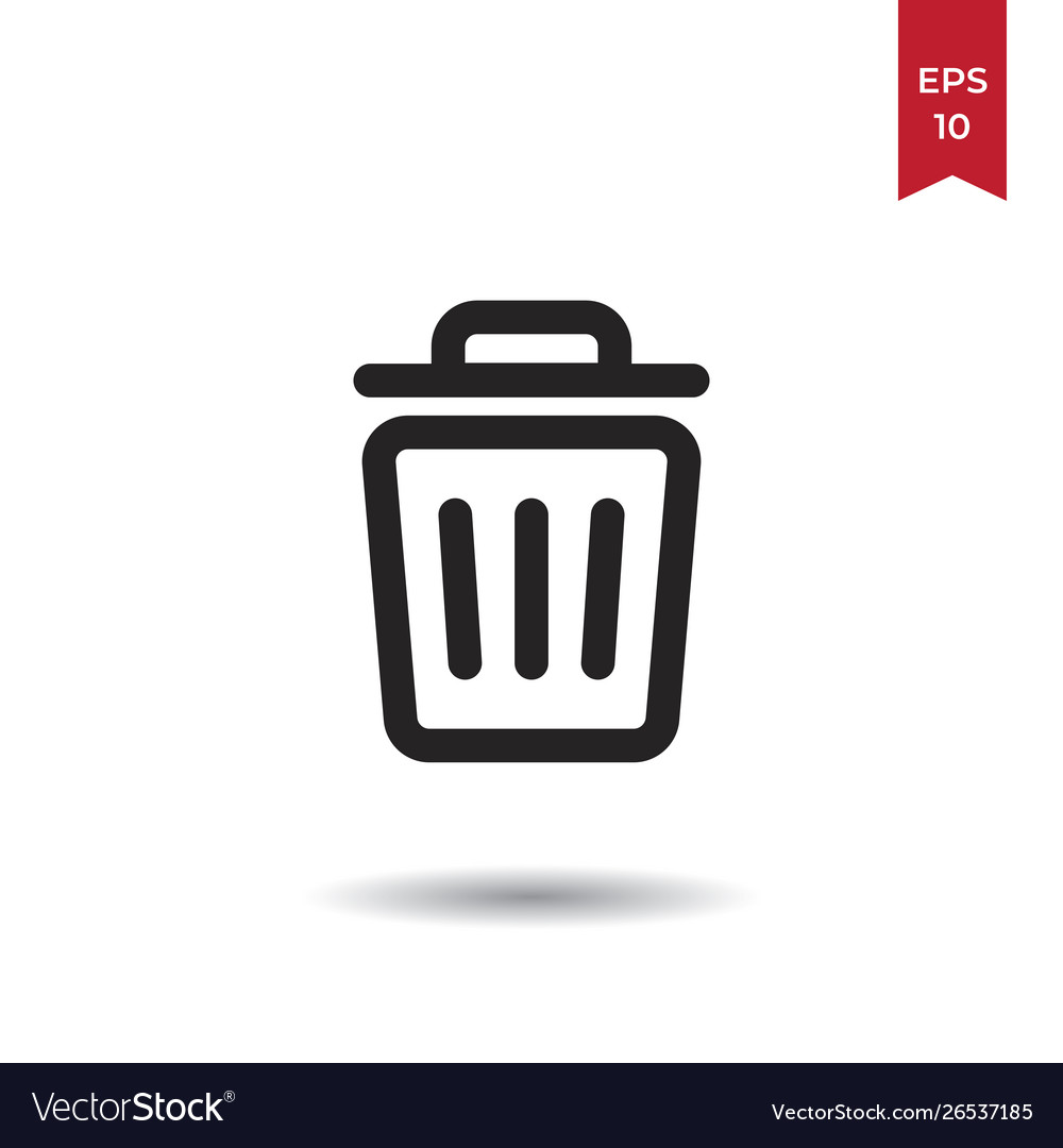 Garbage icon vector image Garbage icon