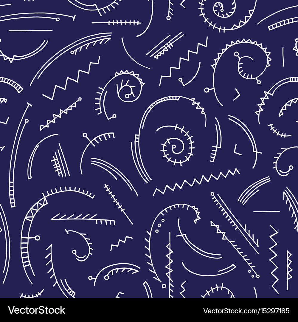 Hand drawn abstract pattern seamless Royalty Free Vector