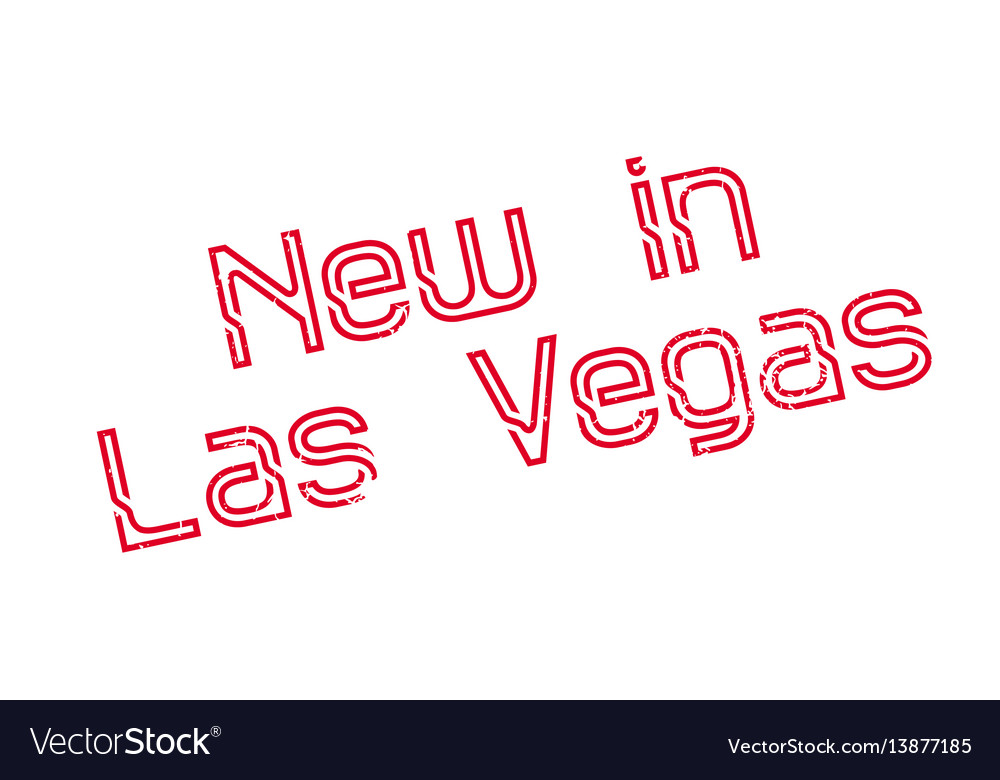 New in las vegas rubber stamp Royalty Free Vector Image