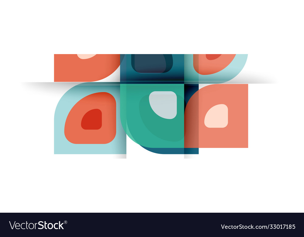 Set modern geometric abstract Royalty Free Vector Image