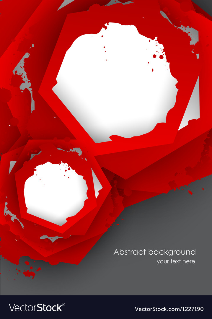 Background with red hexagons