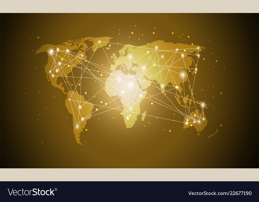 Global Network Connection Map