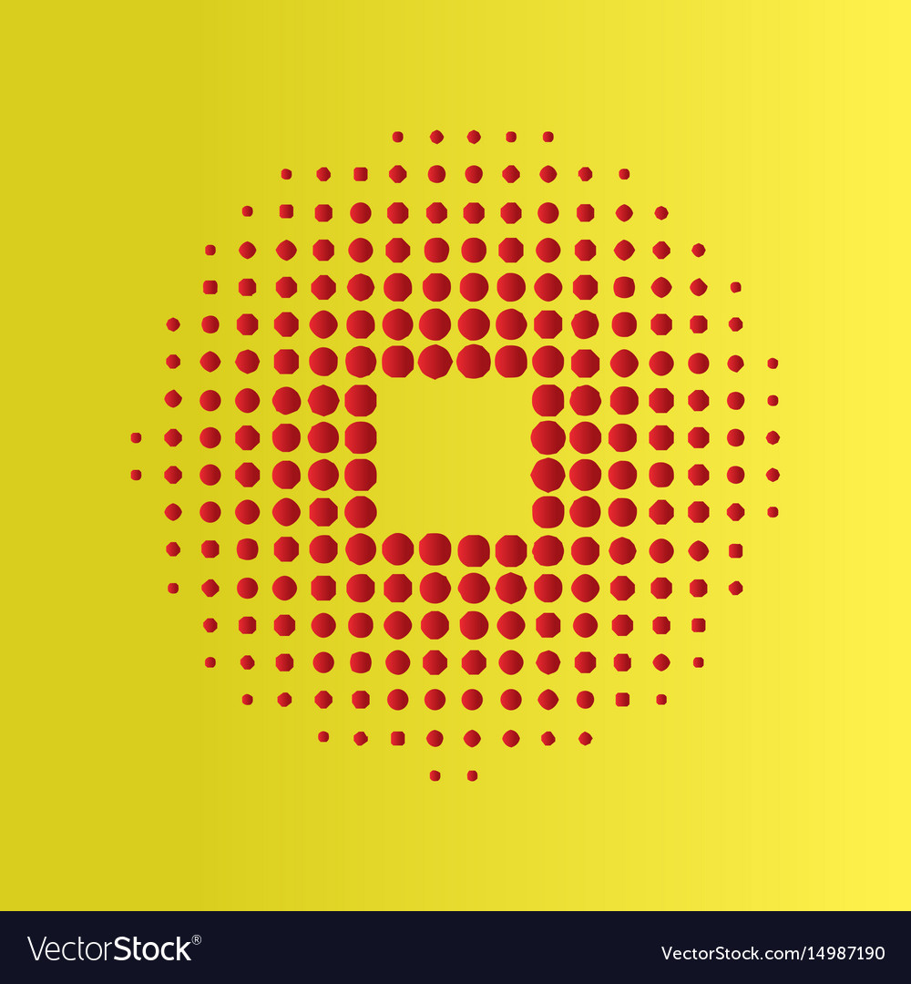 Halftone circles background dot pattern