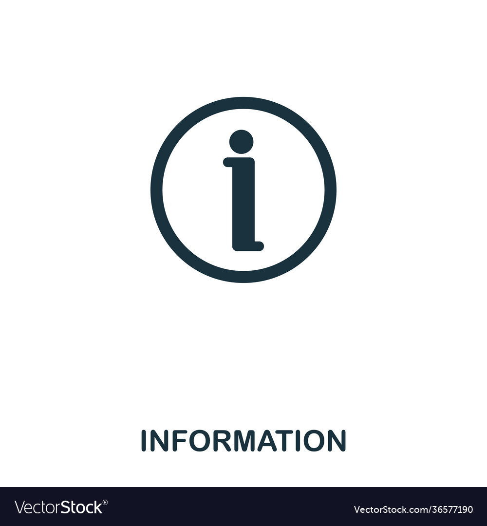 Information icon line style design ui