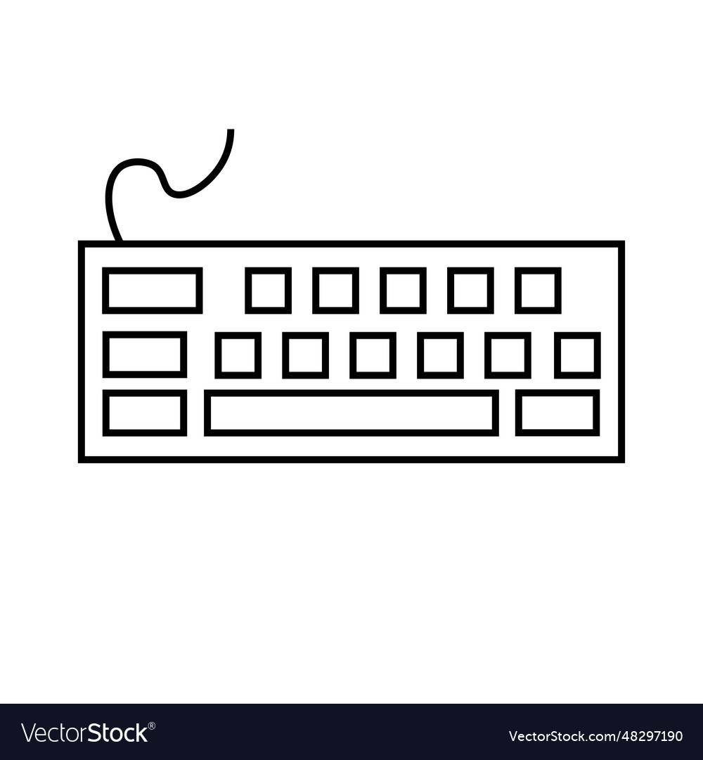 Keyboard icon1 Royalty Free Vector Image - VectorStock