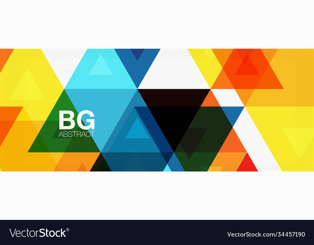 Mosaic triangle pattern abstract background vector image Mosaic triangle pattern abstract background