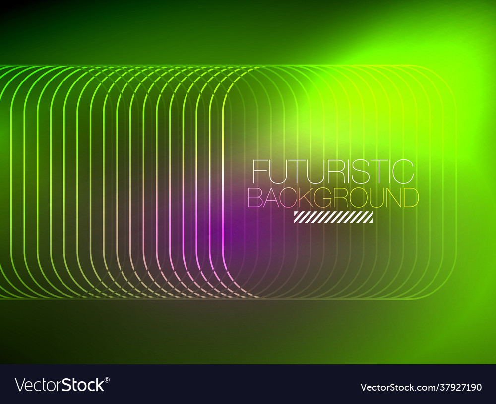 Neon color square shape lines abstract background