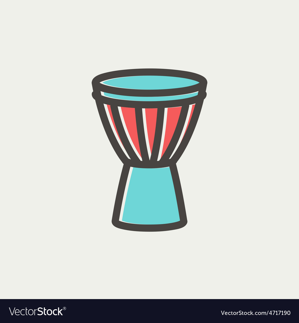 Timpani thin line icon