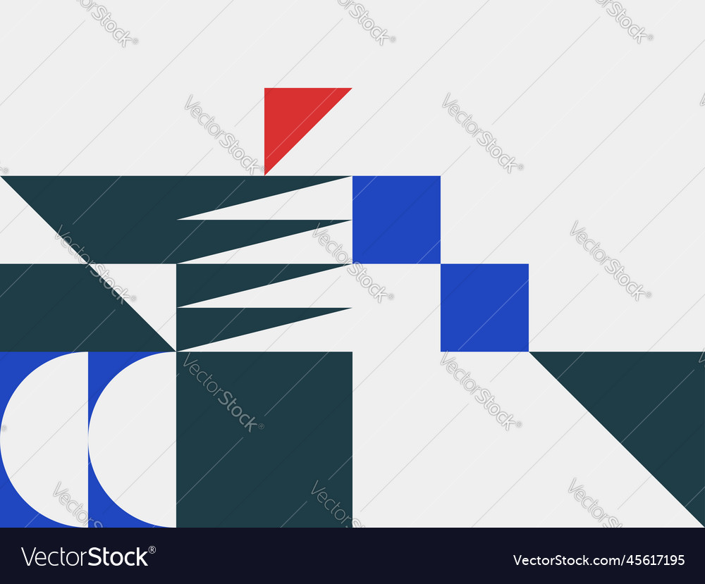Abstract geometric pattern with simple shapes vector image Abstract geometric pattern with simple shapes