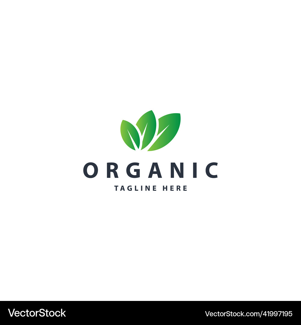 Abstract leaf logo Royalty Free Vector Image - VectorStock
