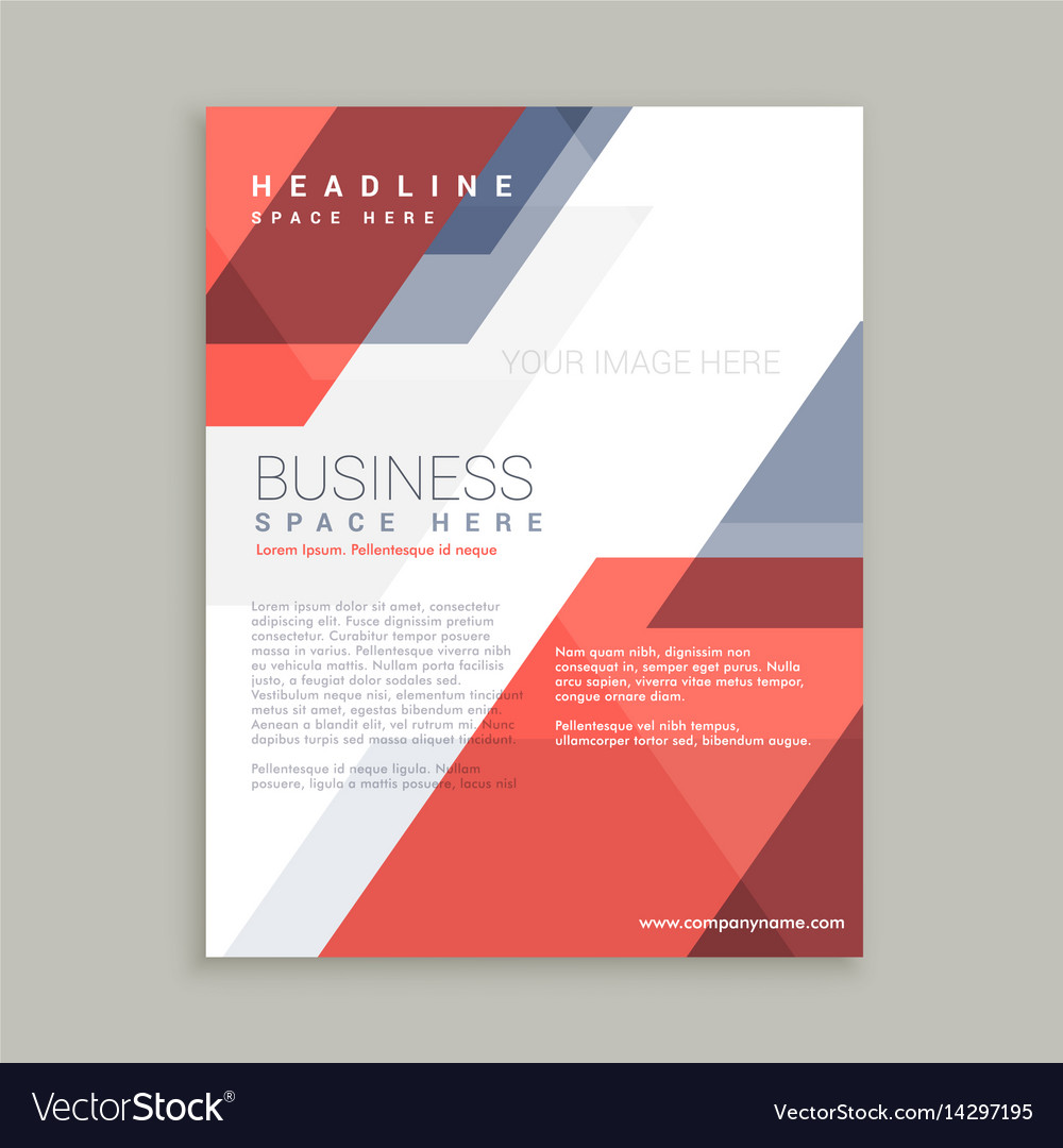 Abstract Red and Blue Geometric Flyer