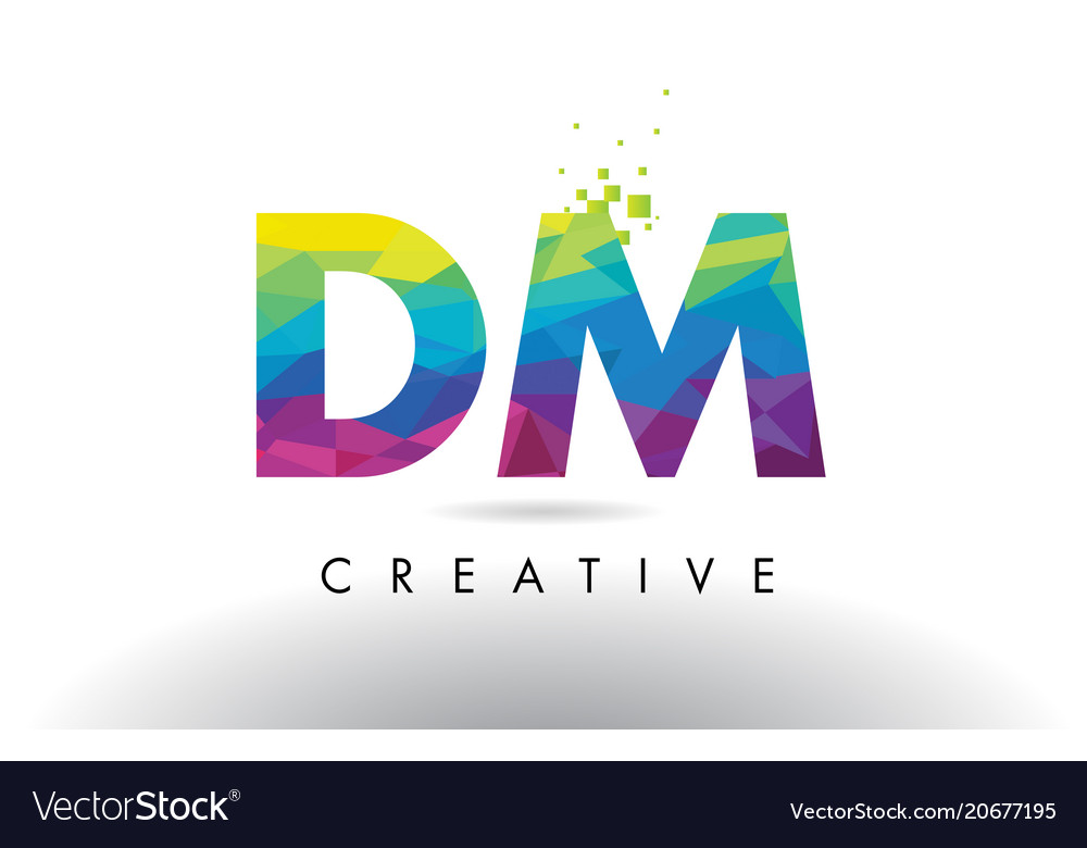 I m color. Картинка DM. Приложение m разноцветная