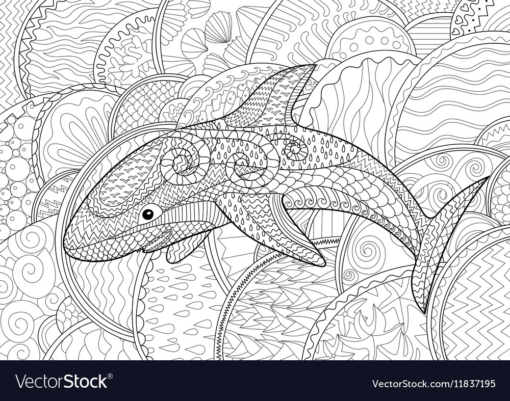 Happy shark with high details