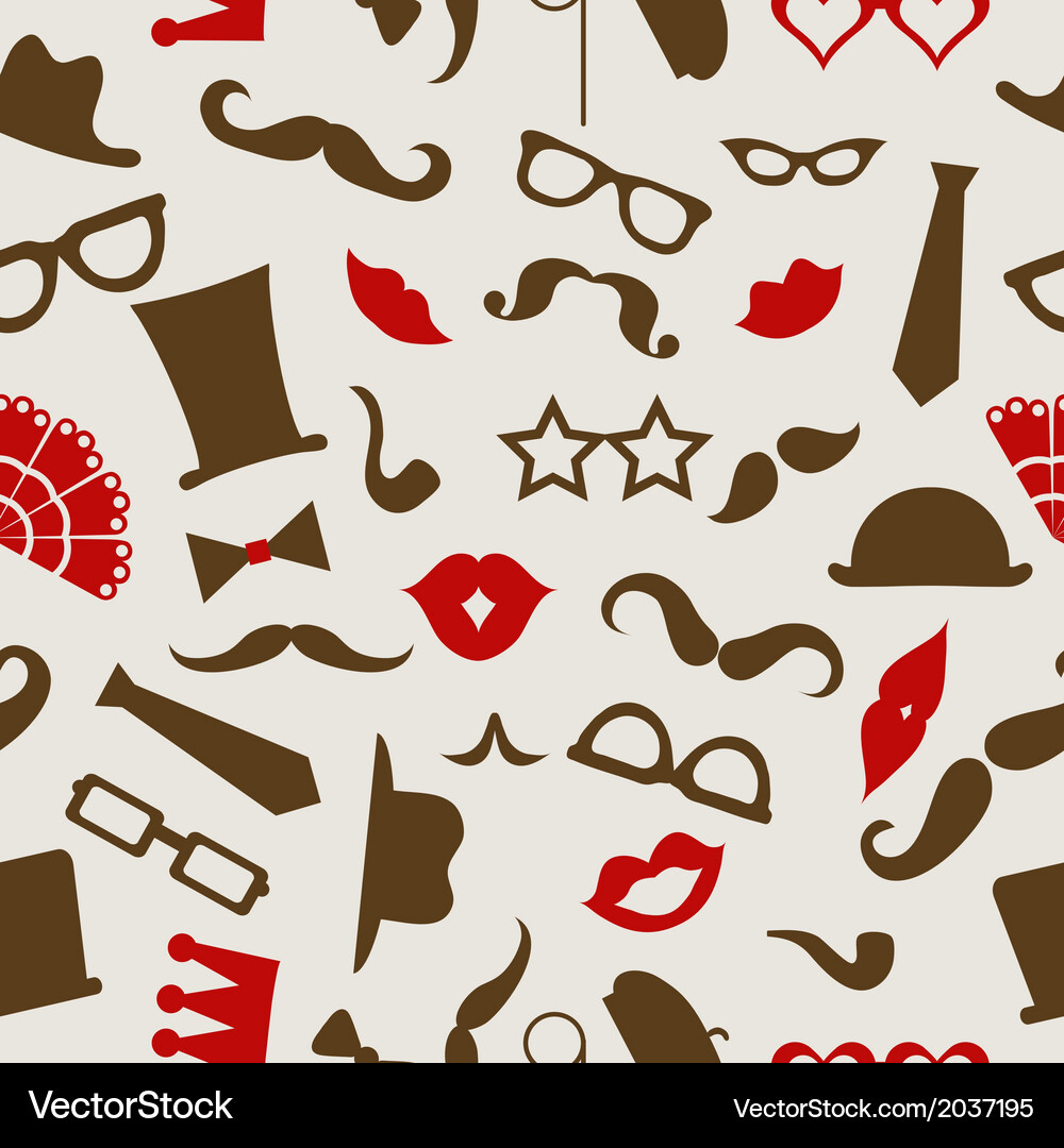 Hipster seamless pattern Royalty Free Vector Image