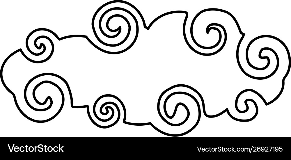 Isolated cloud design Royalty Free Vector Image