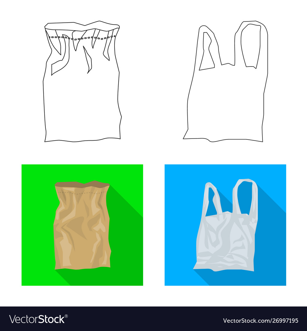 Isolated object refuse and junk icon set