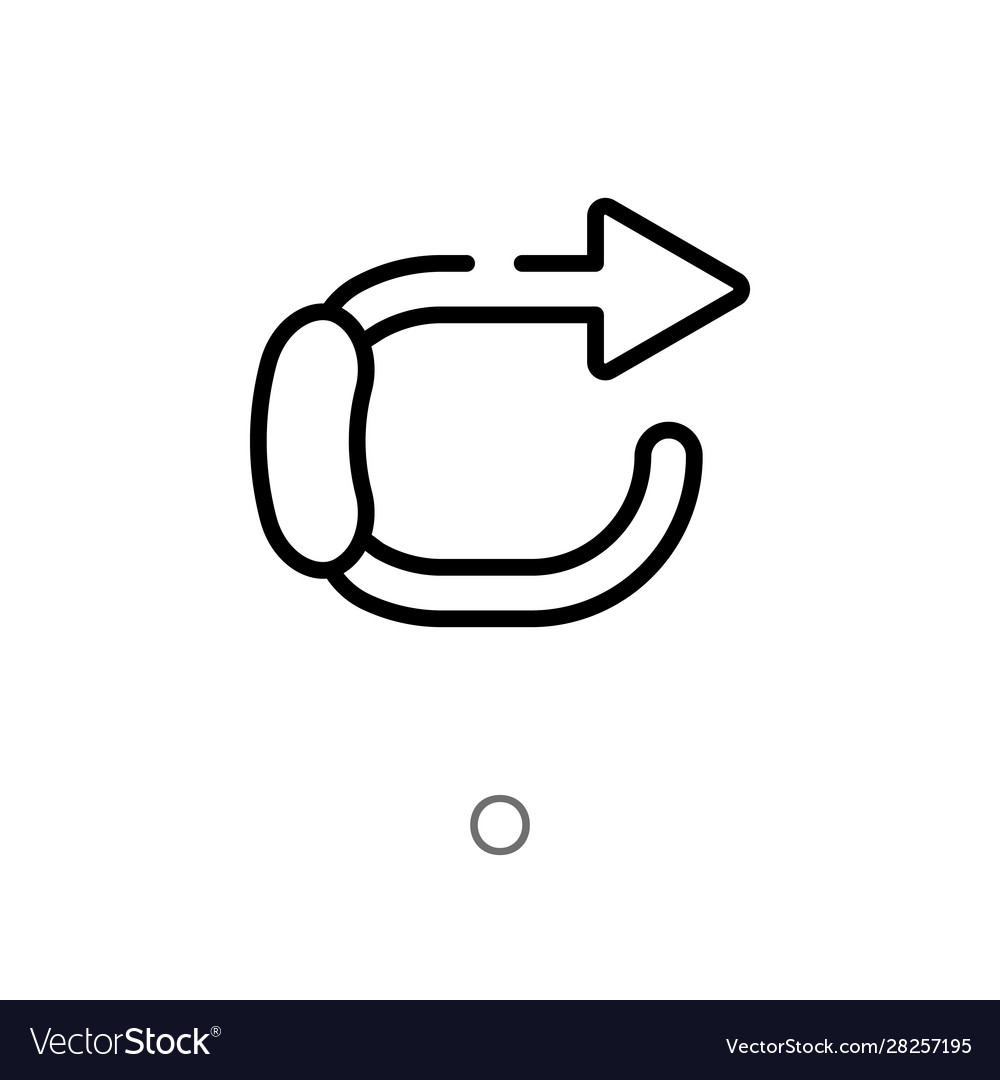 Outline o icon isolated black simple line element