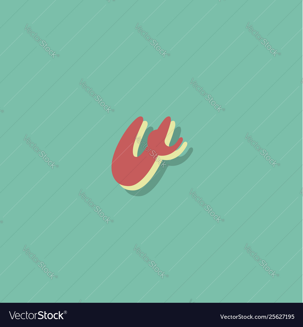 Retro character from a fontset vector image Retro character from a fontset
