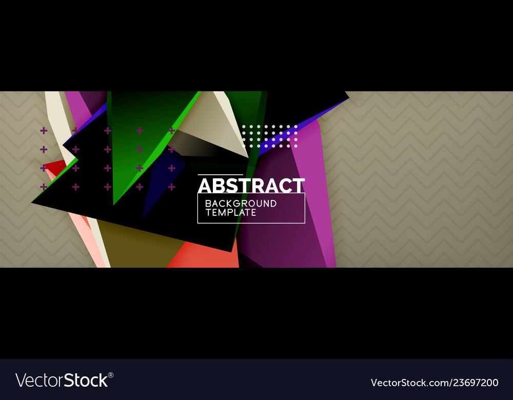 3d triangular minimal abstract background vector image 3d triangular minimal abstract background