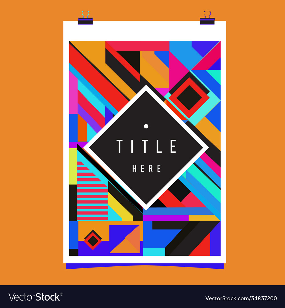 Abstract colorful geometric pattern background Vector Image Abstract colorful geometric pattern background