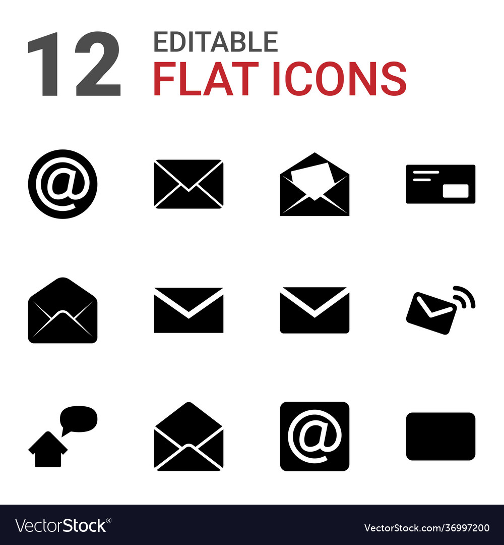 address-icons-royalty-free-vector-image-vectorstock