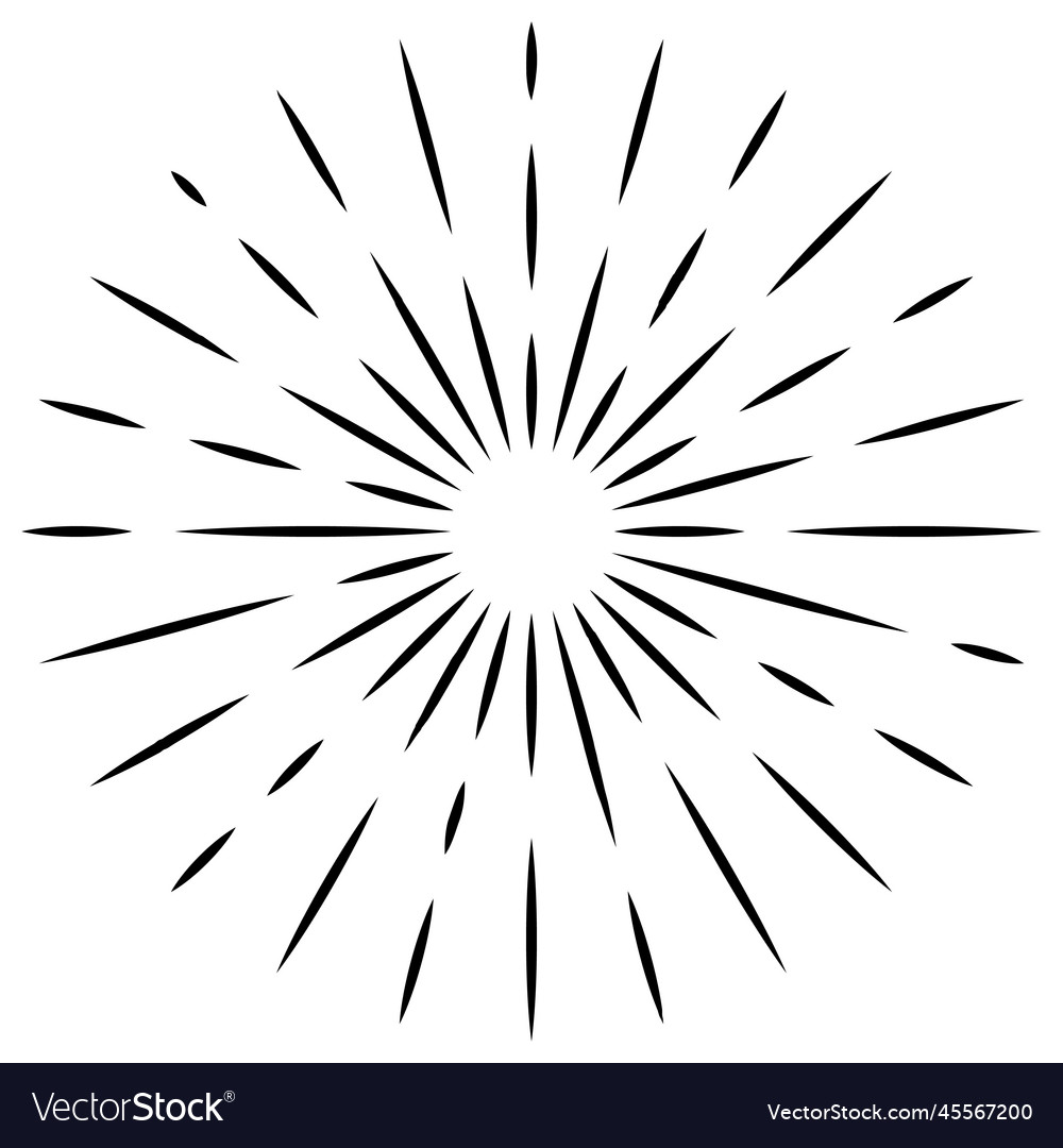 Logo sunburst design sun retro star line graphic