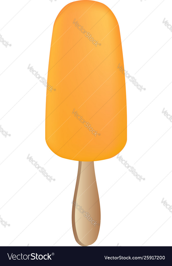 Orange popsicle icon cartoon style Royalty Free Vector Image Orange popsicle icon cartoon style Royalty Free Vector Image