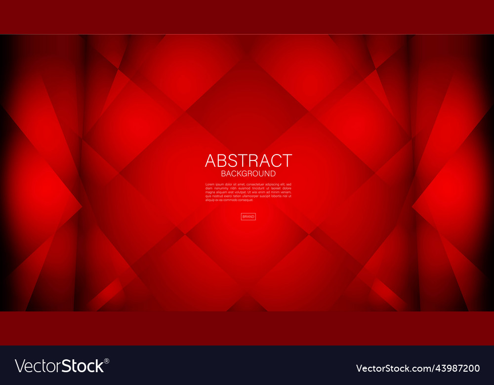 Red abstract polygon background vector image Red abstract polygon background