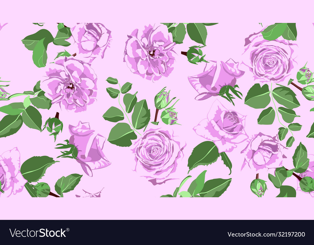 Roses seamless pattern for wedding decoration