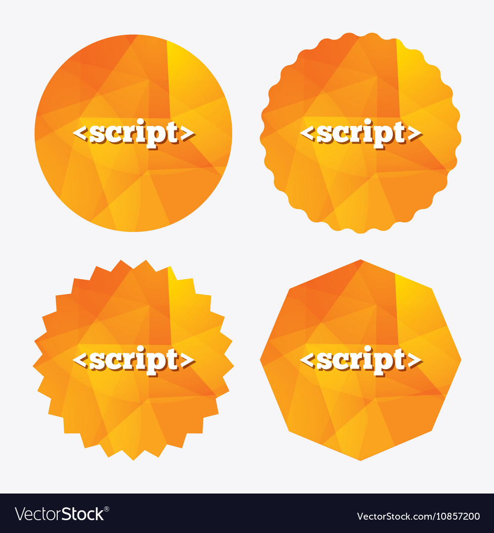 Script sign icon javascript code symbol