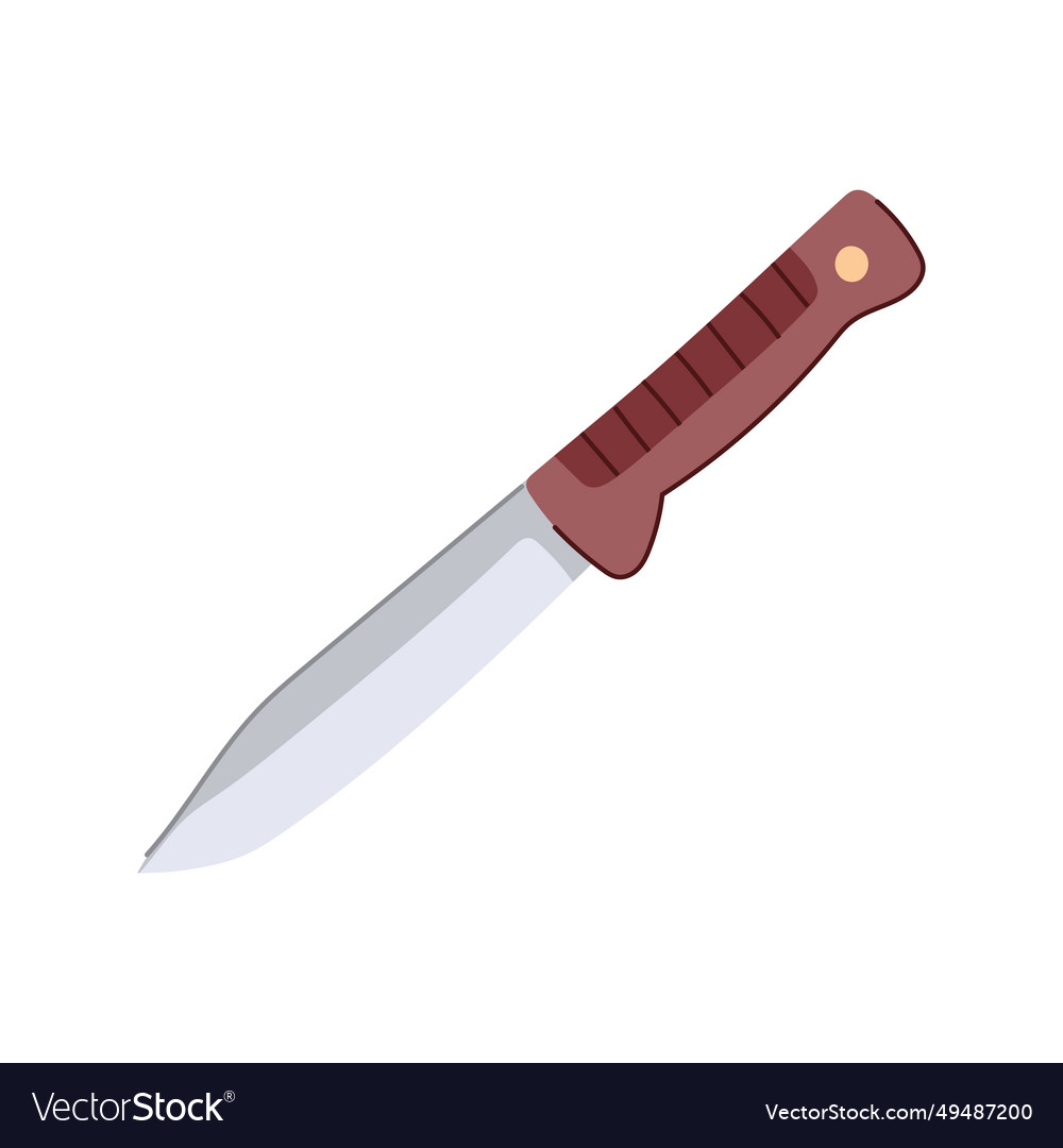 Weapon military knife cartoon Royalty Free Vector Image