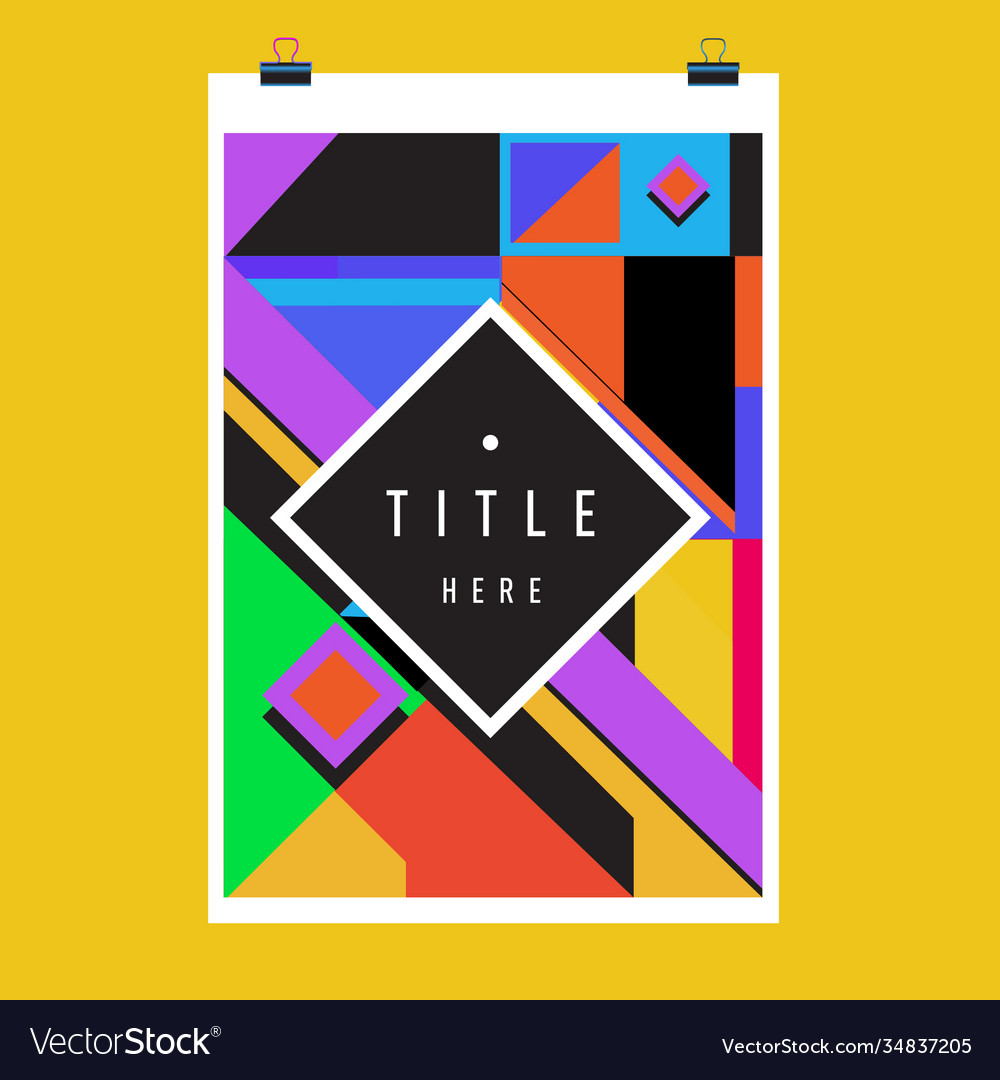 Abstract colorful geometric pattern background Vector Image Abstract colorful geometric pattern background