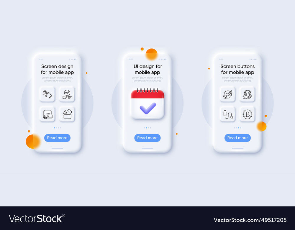 Co2 gas approved checkbox and tickets line icons vector image Co2 gas approved checkbox and tickets line icons