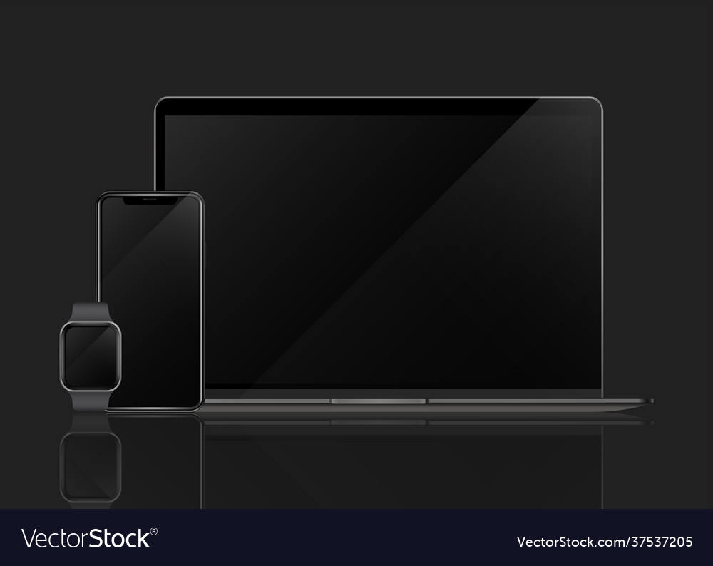 Download Digital Device Mockup Royalty Free Vector Image