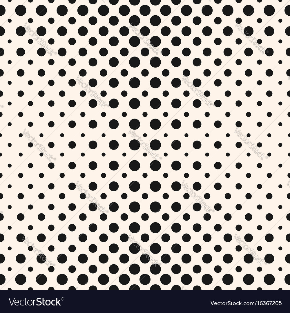 Halftone dots seamless pattern circles