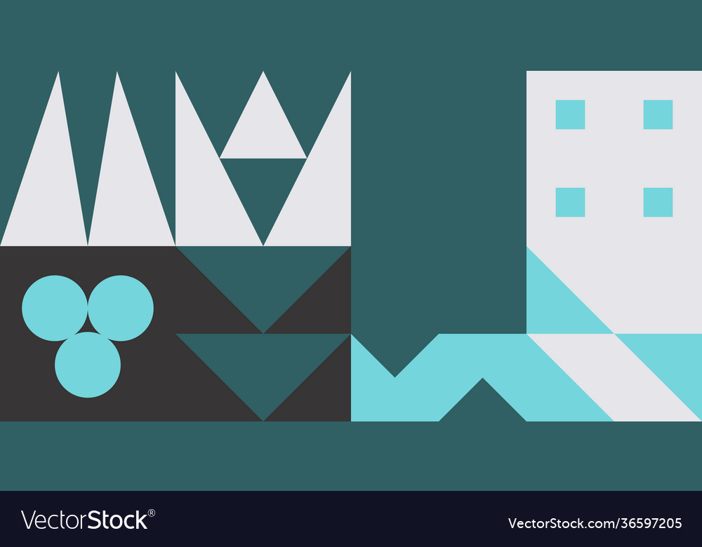 Horizontal abstract pattern design vector image Horizontal abstract pattern design