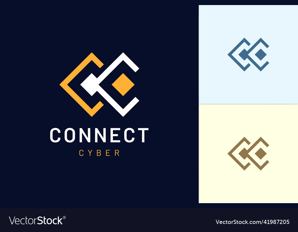 Letter c modern logo template represents