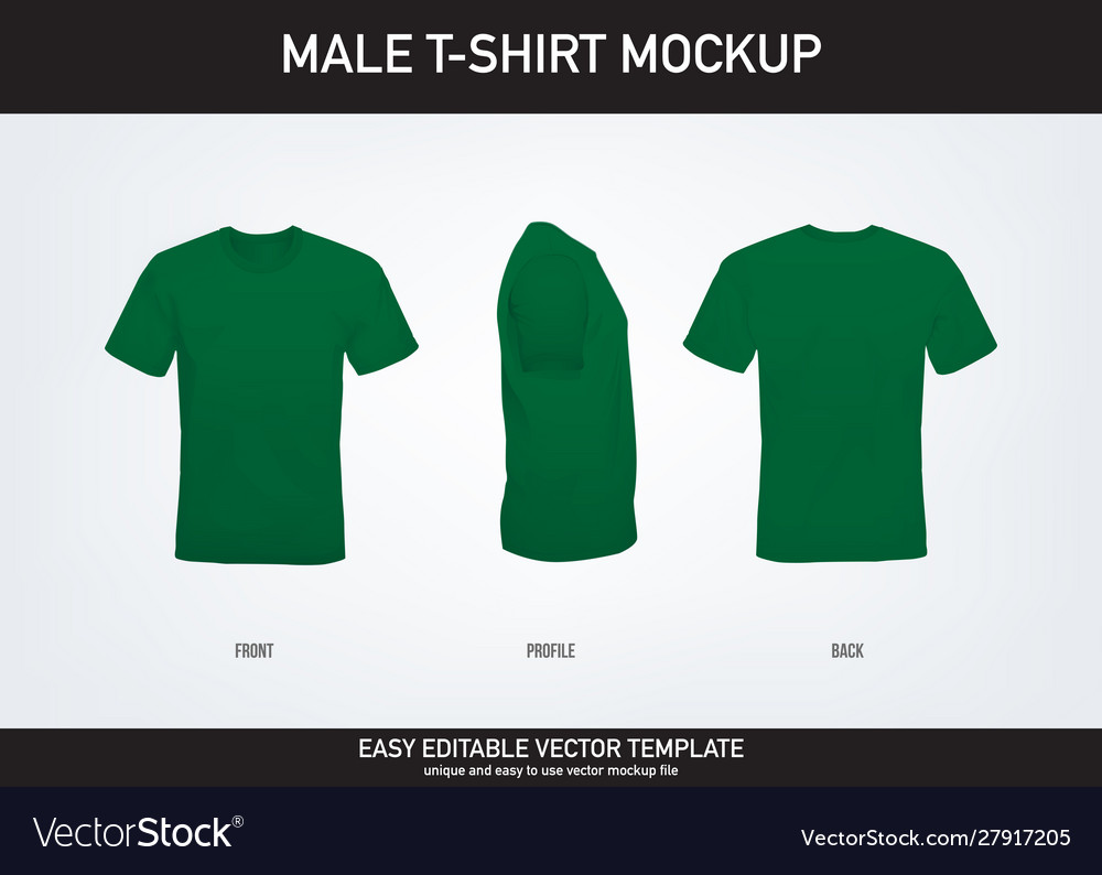 Download T Shirt Mockup Royalty Free Vector Image Vectorstock PSD Mockup Templates