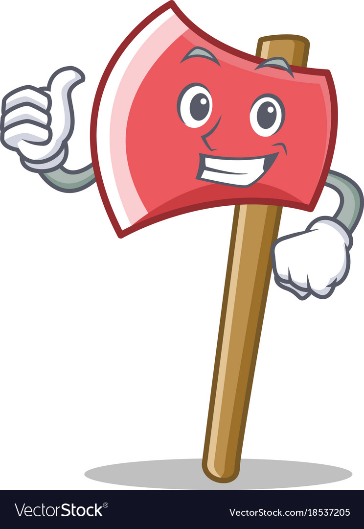 Thumbs Up Axe Character Cartoon Style Royalty Free Vector Thumbs Up Axe Character Cartoon Style Royalty Free Vector