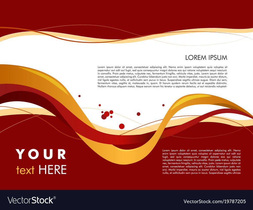 Wave abstract colorful background with sample