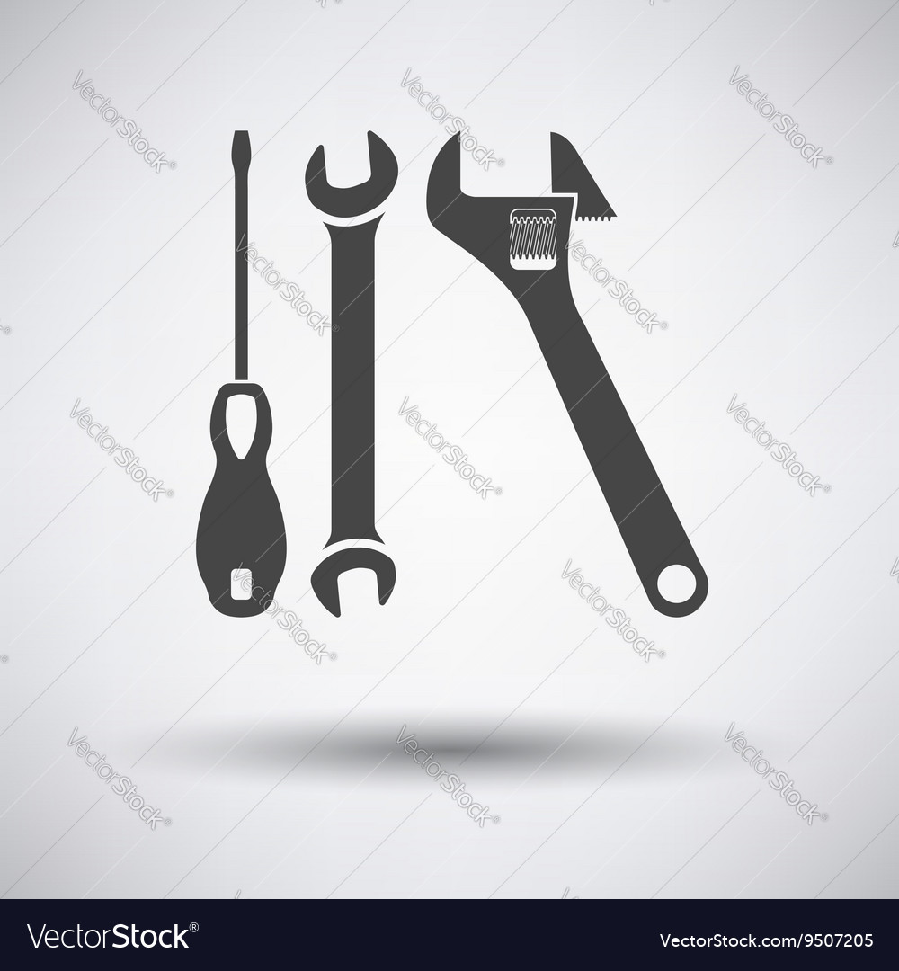 Wrench and screwdriver icon Royalty Free Vector Image