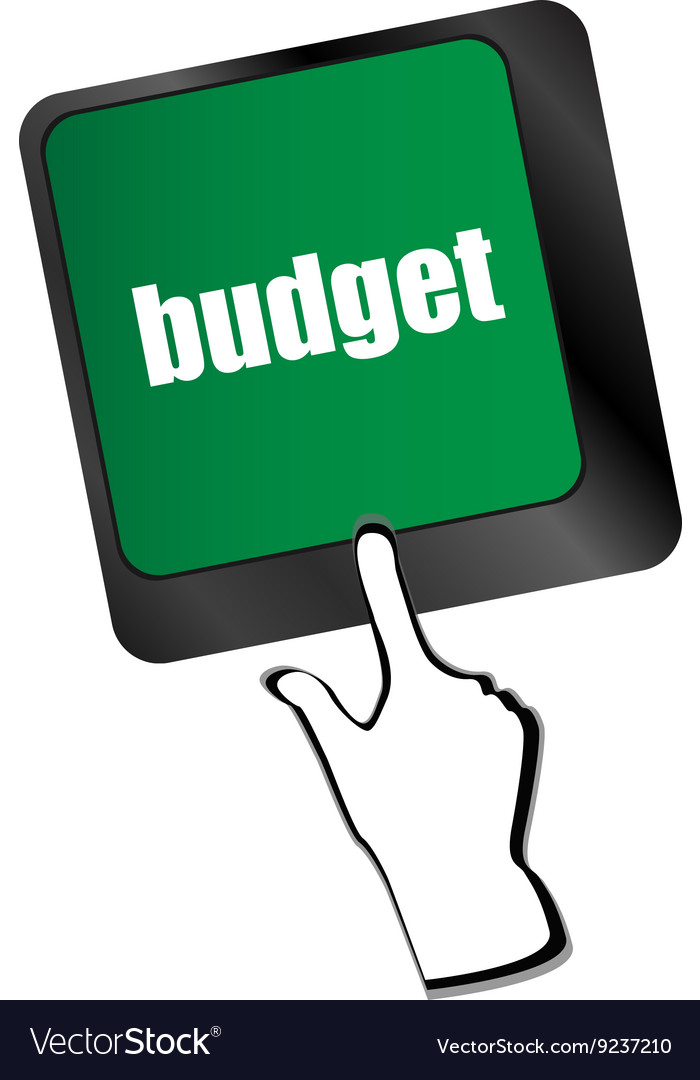 A keyboard with key reading budget