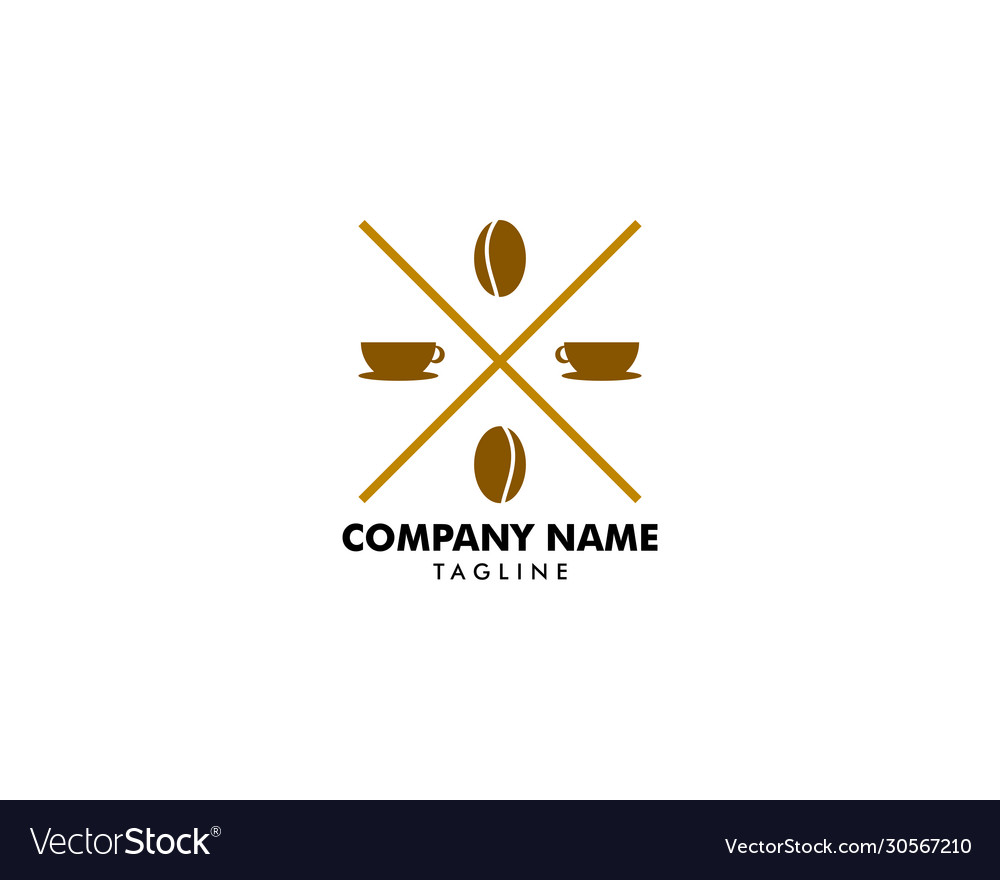 Coffee shop logo design template