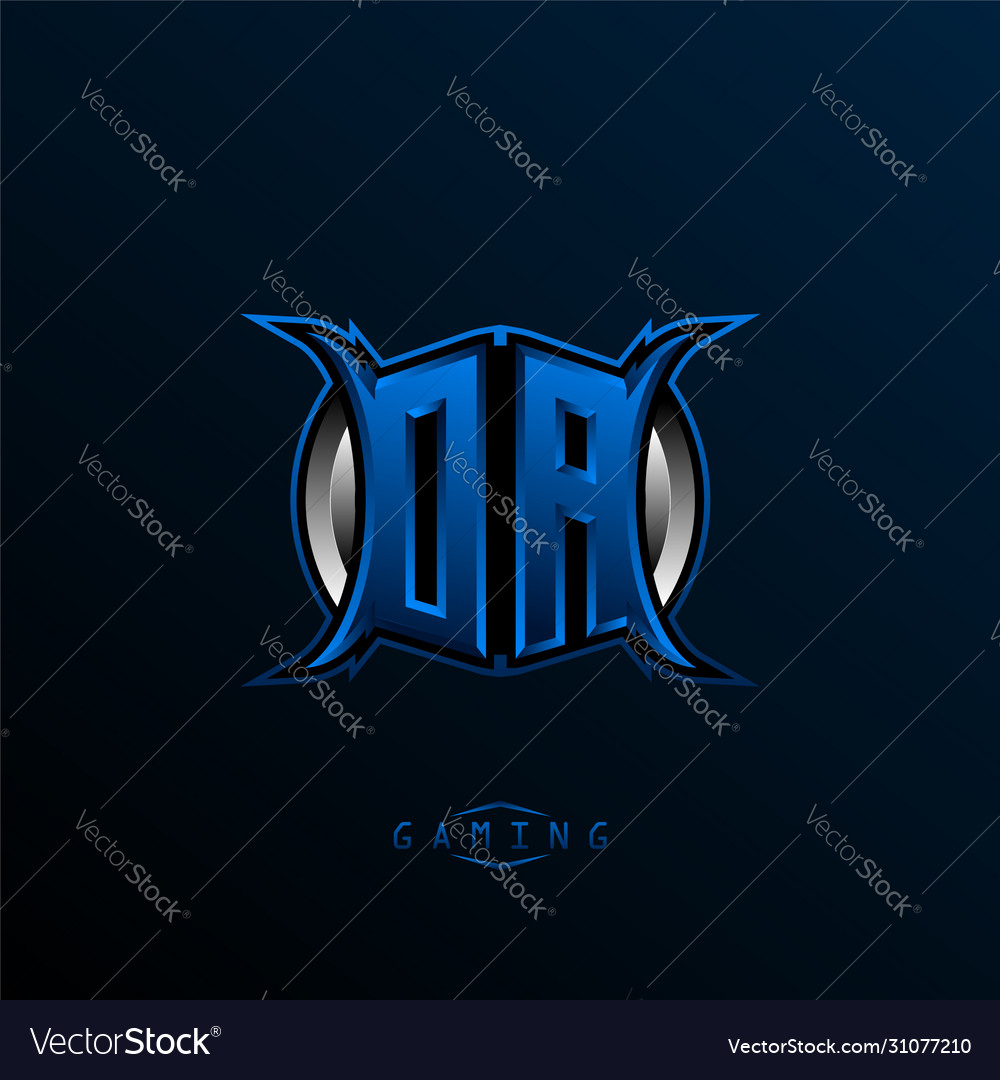 Initial Da Logo Design Initial Oa Logo Design Vector Image