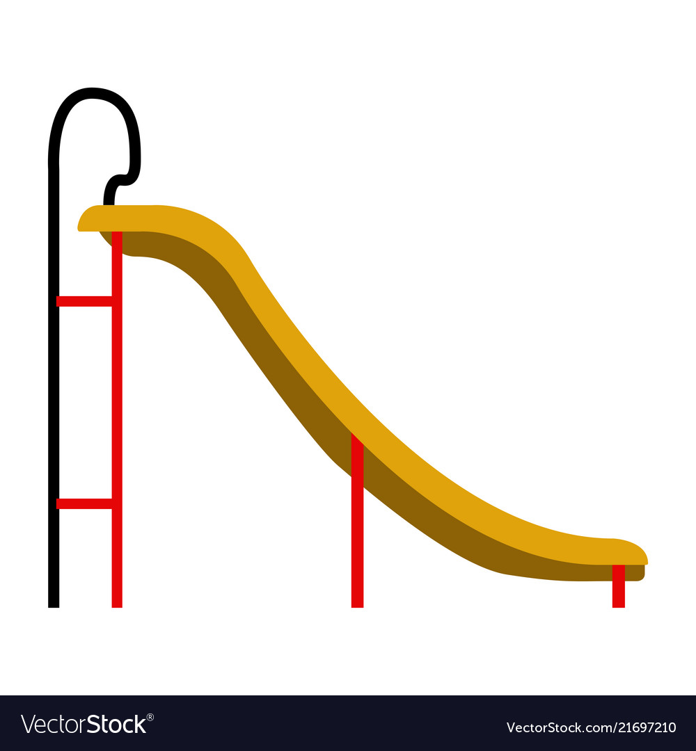 Isolated playground slide icon Royalty Free Vector Image