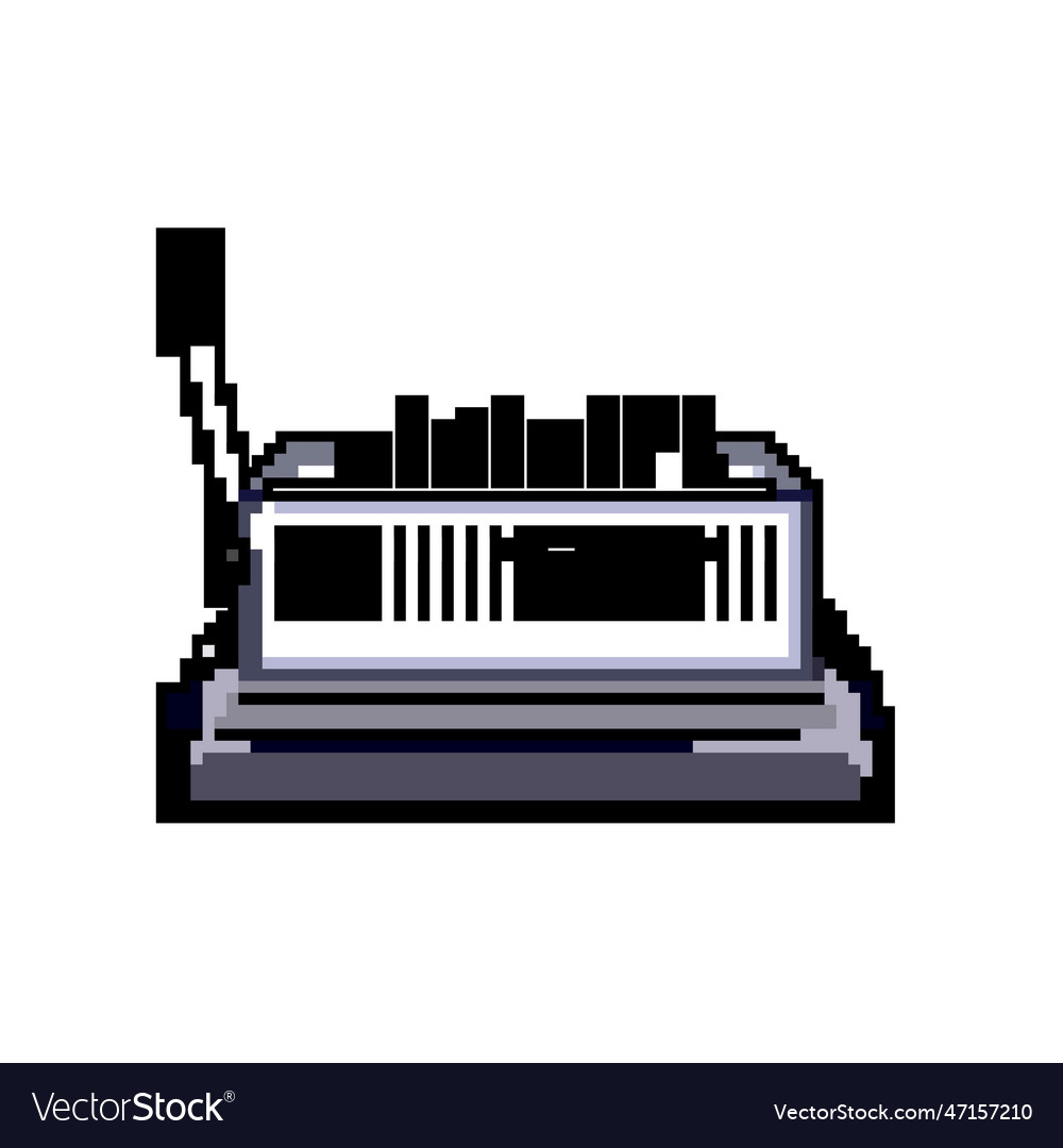 Object binding machine game pixel art vector image Object binding machine game pixel art