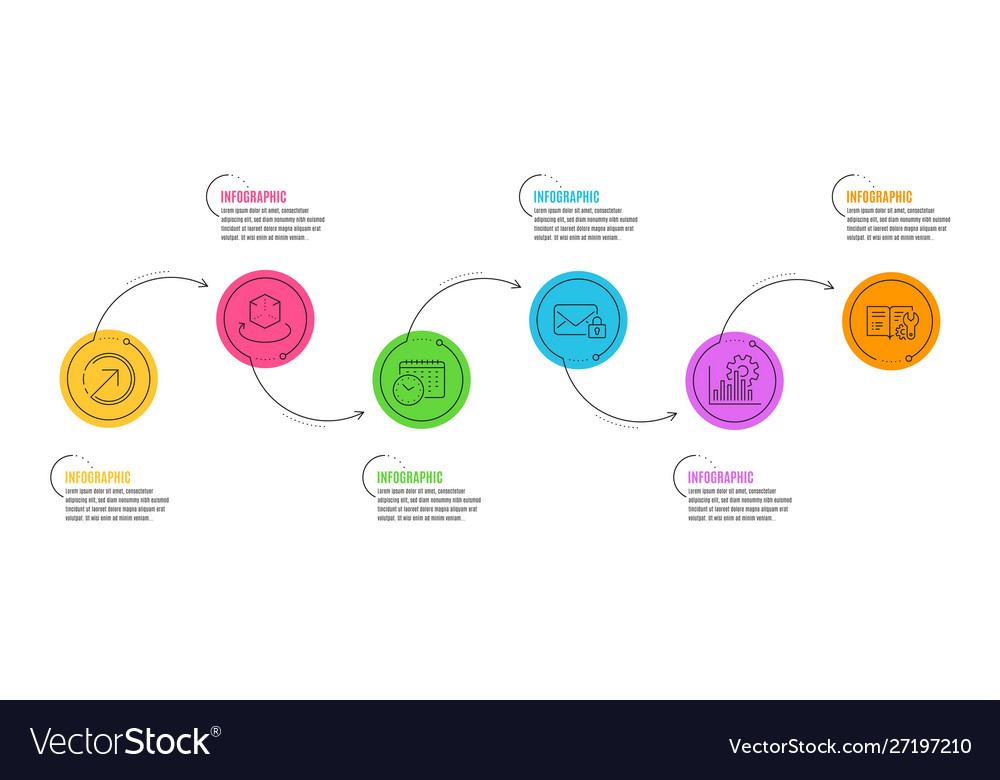 Secure mail augmented reality and calendar time vector image Secure mail augmented reality and calendar time